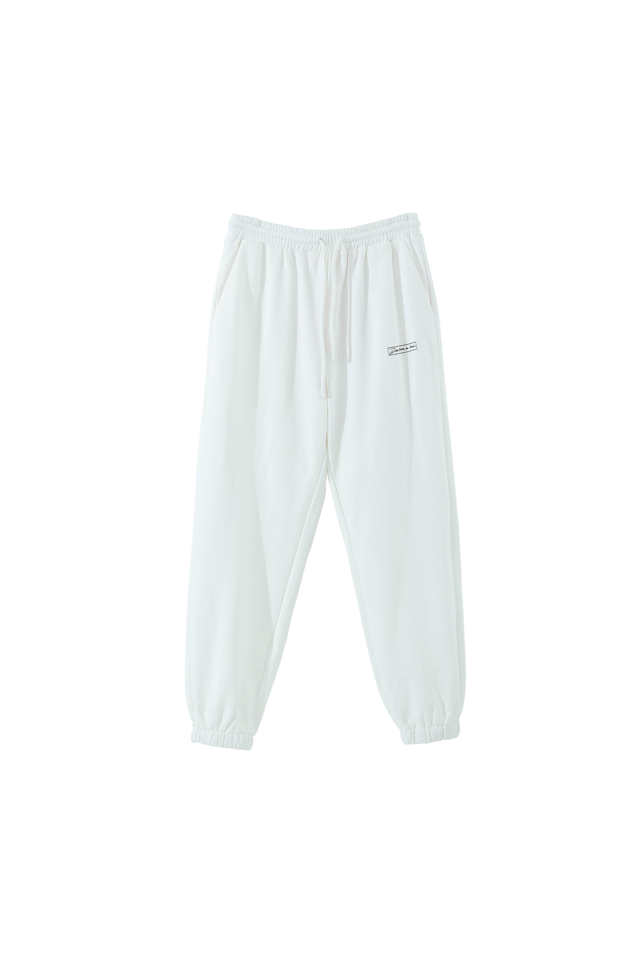 LERROI WHITE BOX LETTER SWEATPANT WHITE