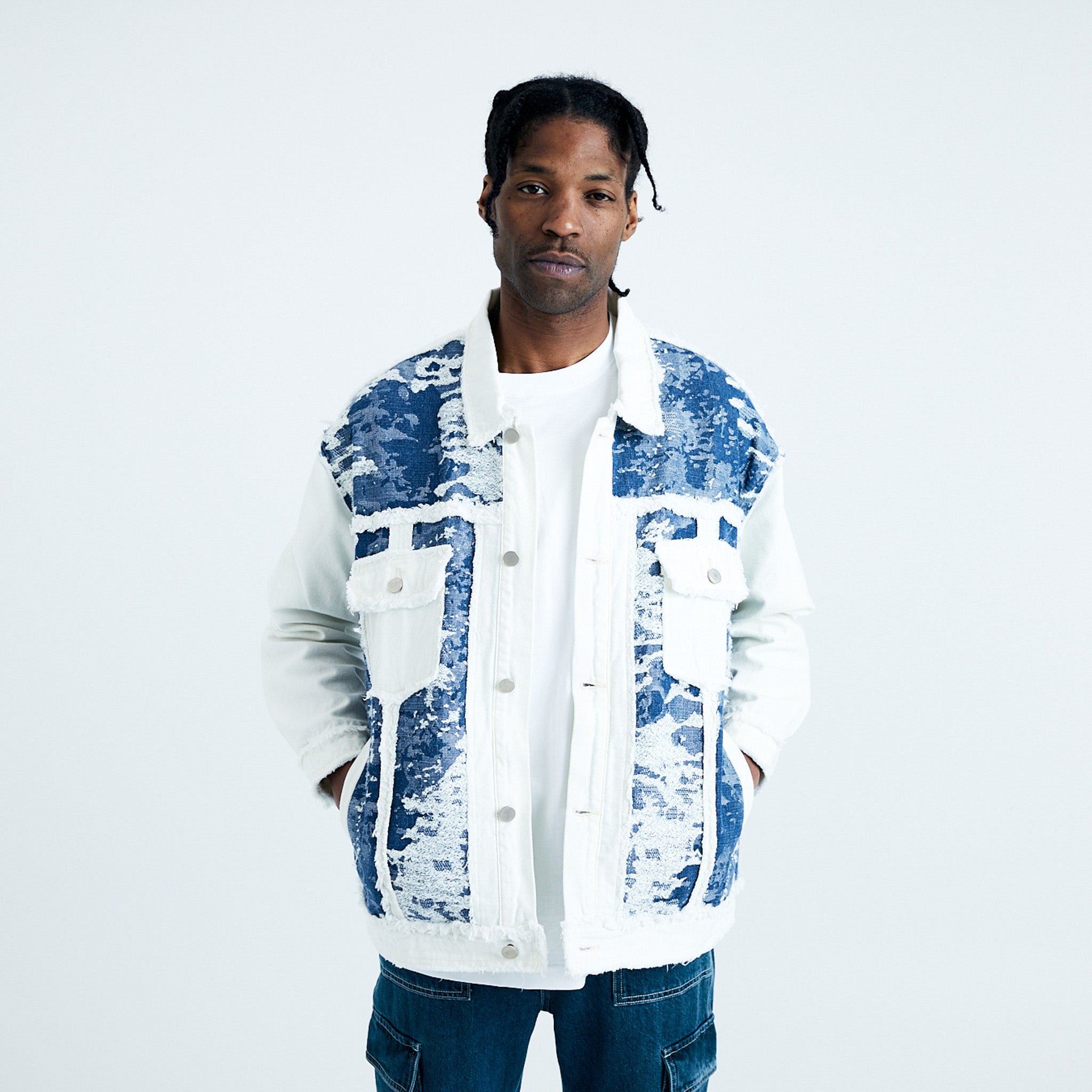 6（ROKU）×kurry　デニムジャケット kurry × 6(ROKU) WHITE DENIM JACKET 【公式通販】