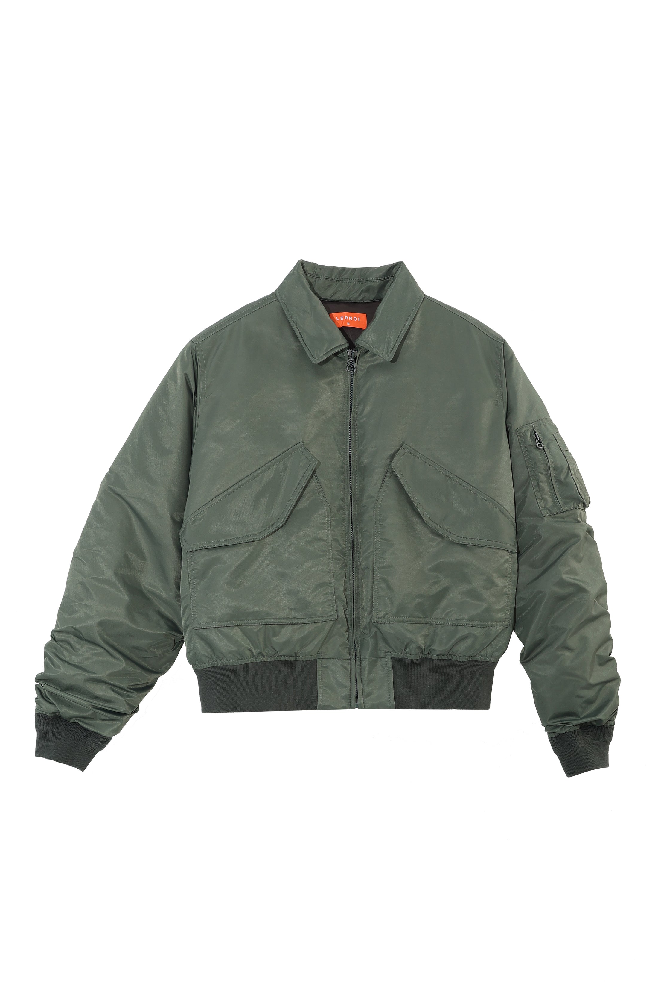 LERROI GREEN PILOT DUCK DOWN JACKET GREEN