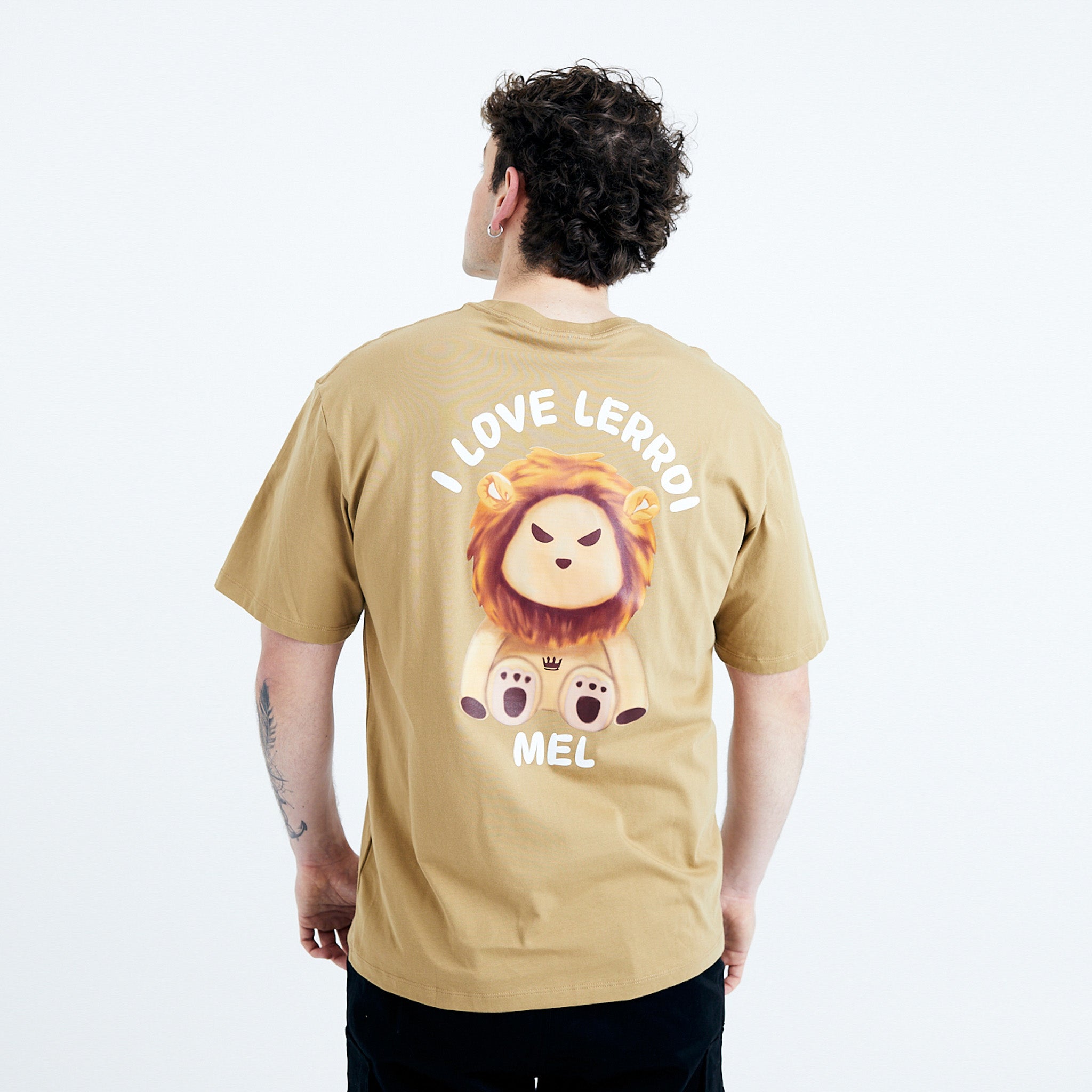 LERROI KHAKI LOVE WORD T-SHIRT KHAKI