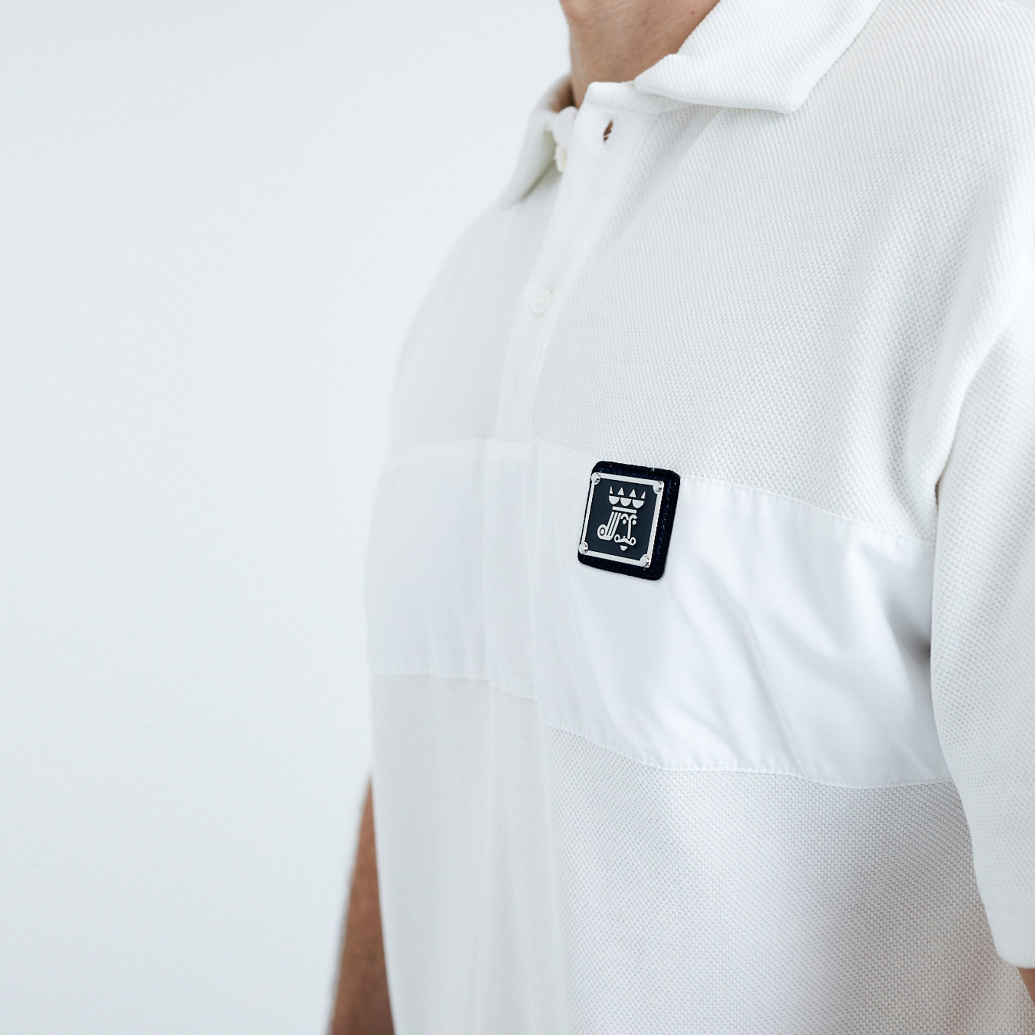 LERROI WHITE COTTON POLY POLO WHITE