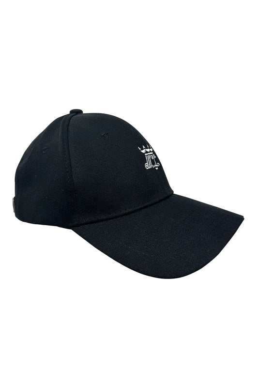 LERROI BLACK EMBROIDERY KING HAT BLACK