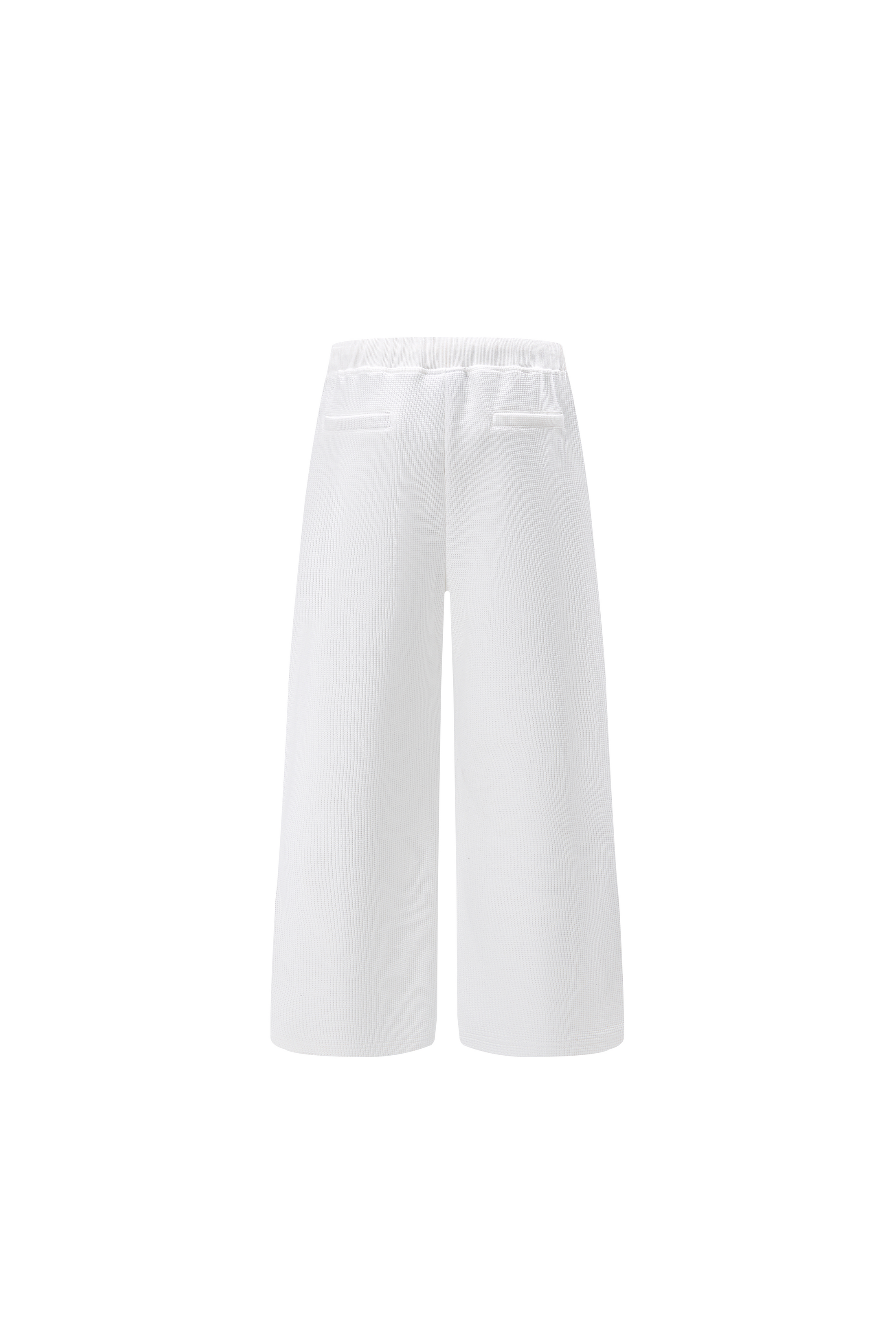LERROI WHITE STREETWEAR PANELLED SPLIT-HEM SWEATPANTS WHITE