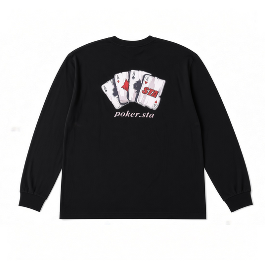BLACK POKER CARD T-SHIRT