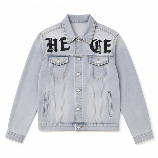 GREY RHINESTONE TIGER JACKET