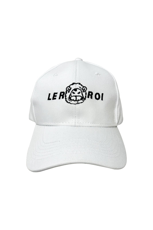 LERROI WHITE EMBROIDERY LION HAT WHITE