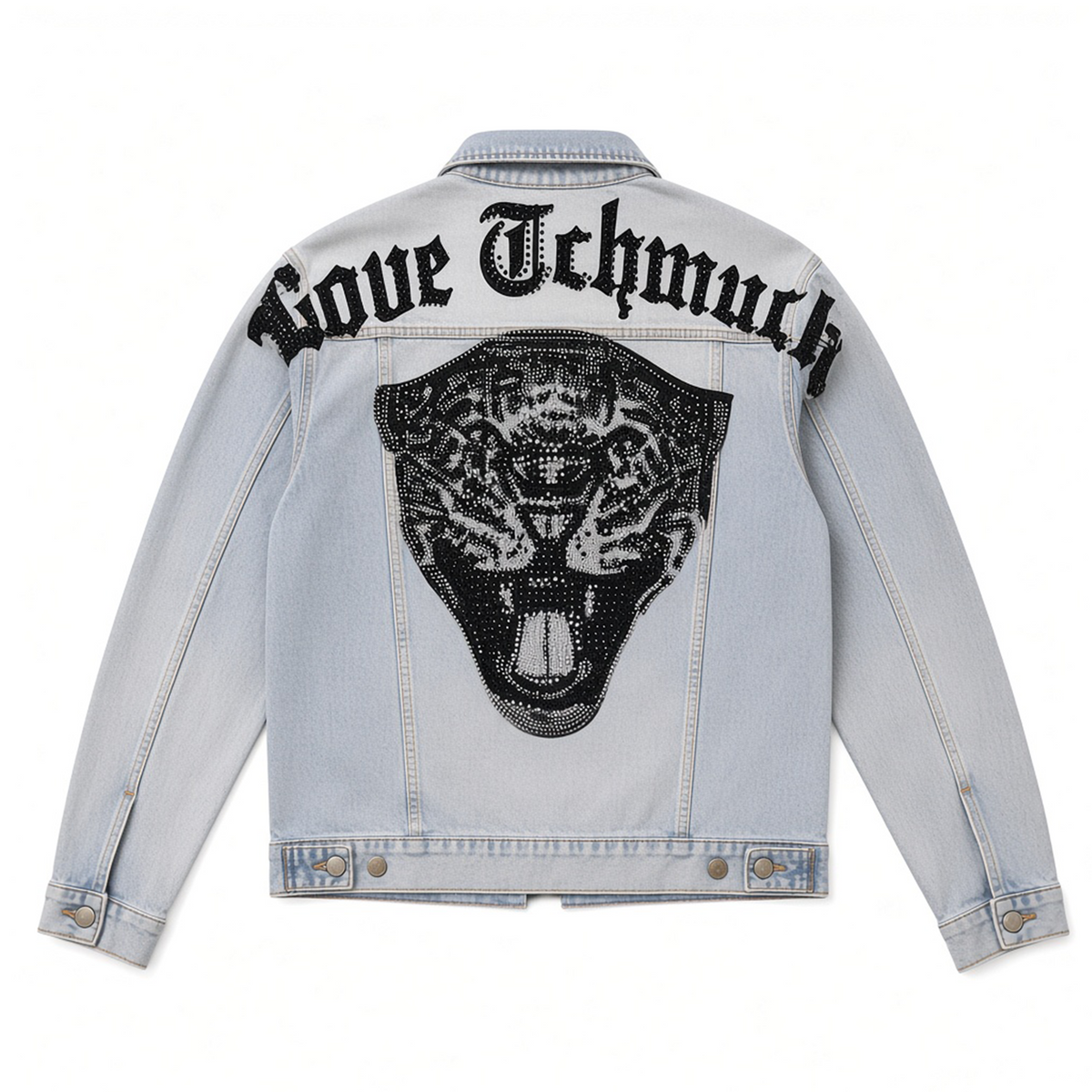 GREY RHINESTONE TIGER JACKET