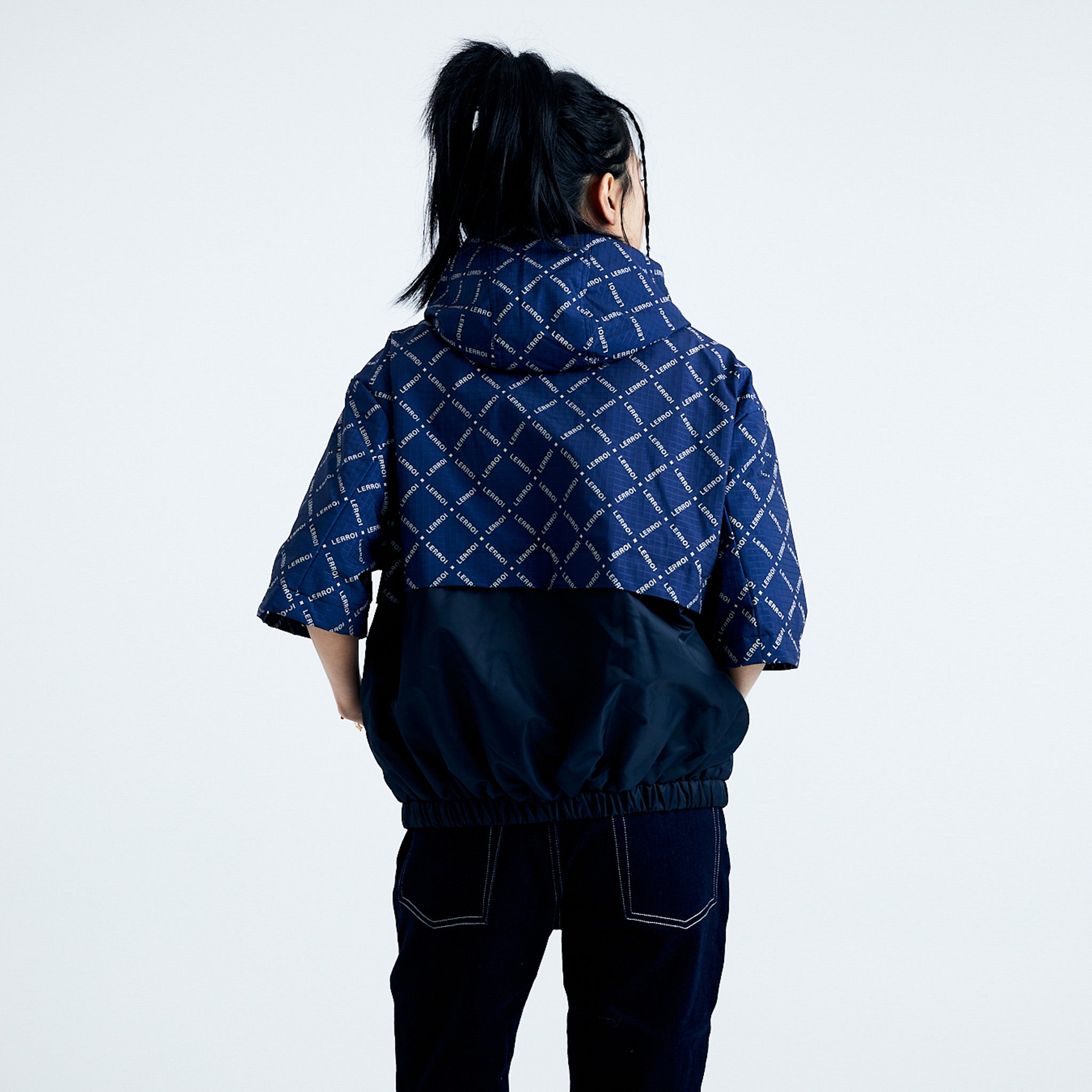 LERROI BLUE 2 MIX COL LOGO PRINTED JACKET BLUE