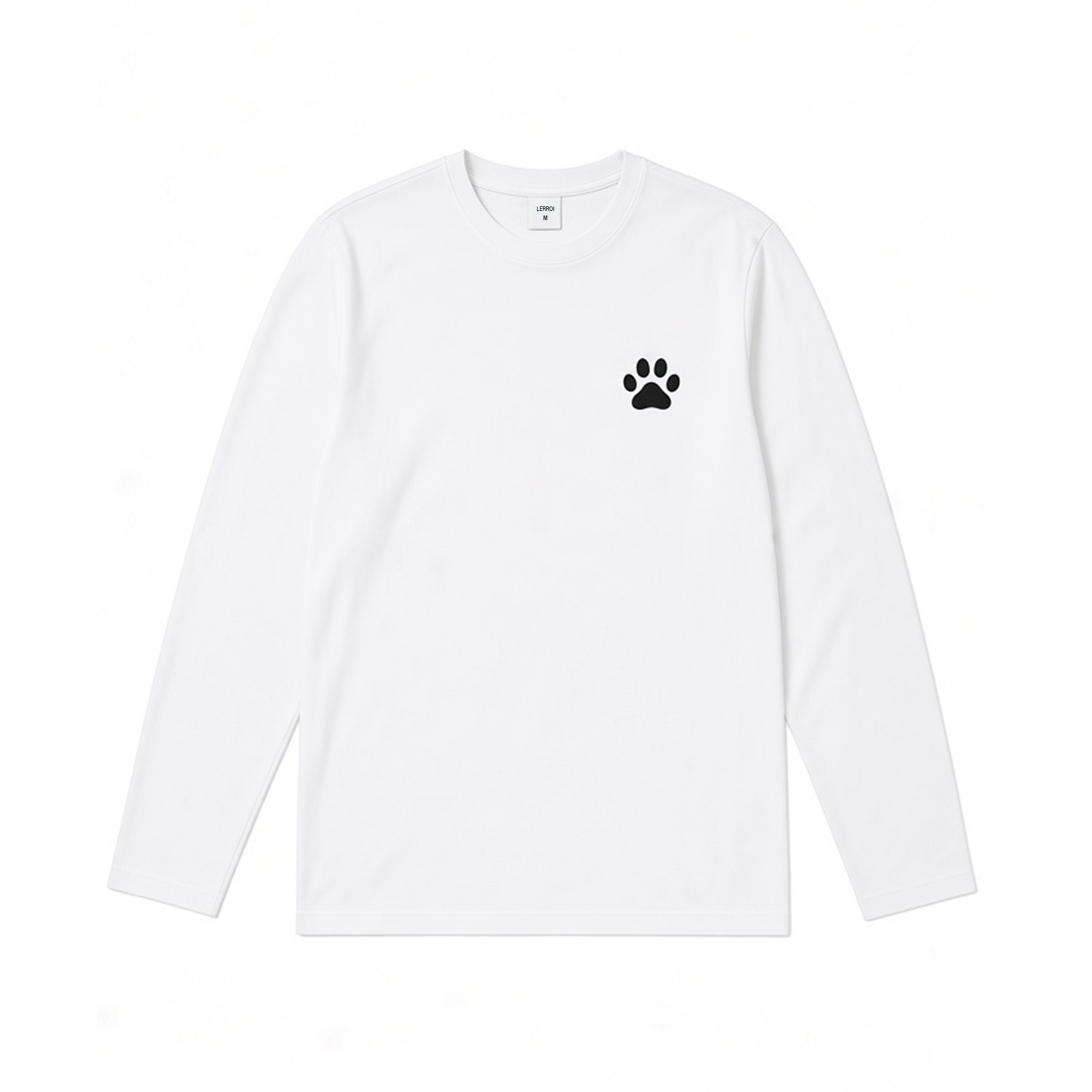 WHITE CAT GRAPHIC T-SHIRT