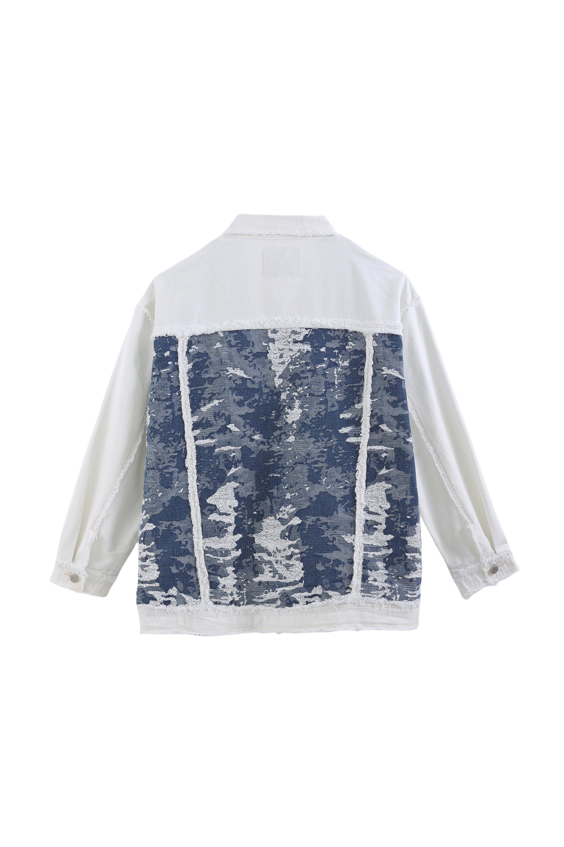 LERROI CREAM MIX COL DENIM JACKET CREAM