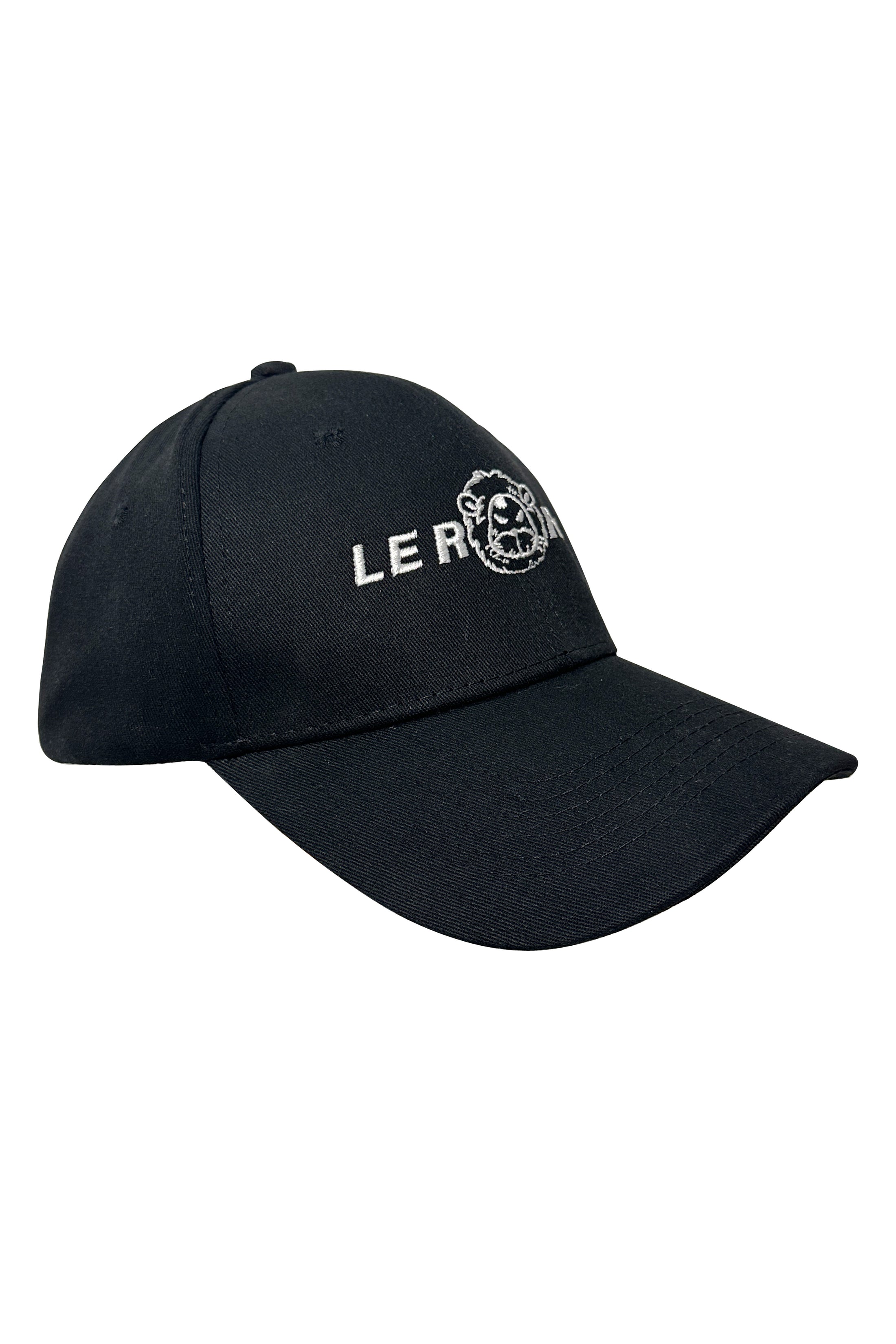 LERROI BLACK EMBROIDERY LION HAT BLACK