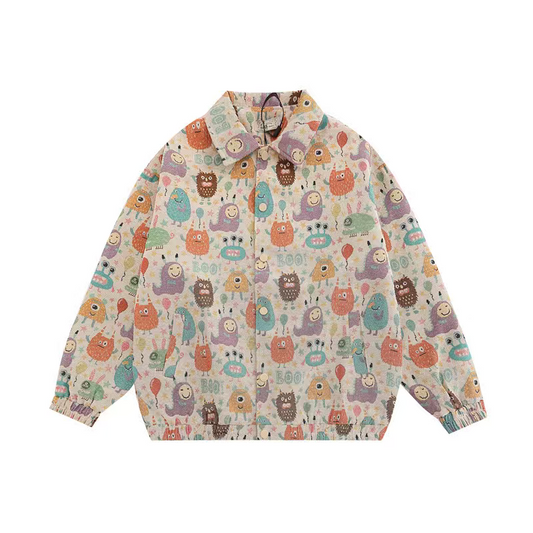 BEIGE MONSTER CARDIGAN JACKET