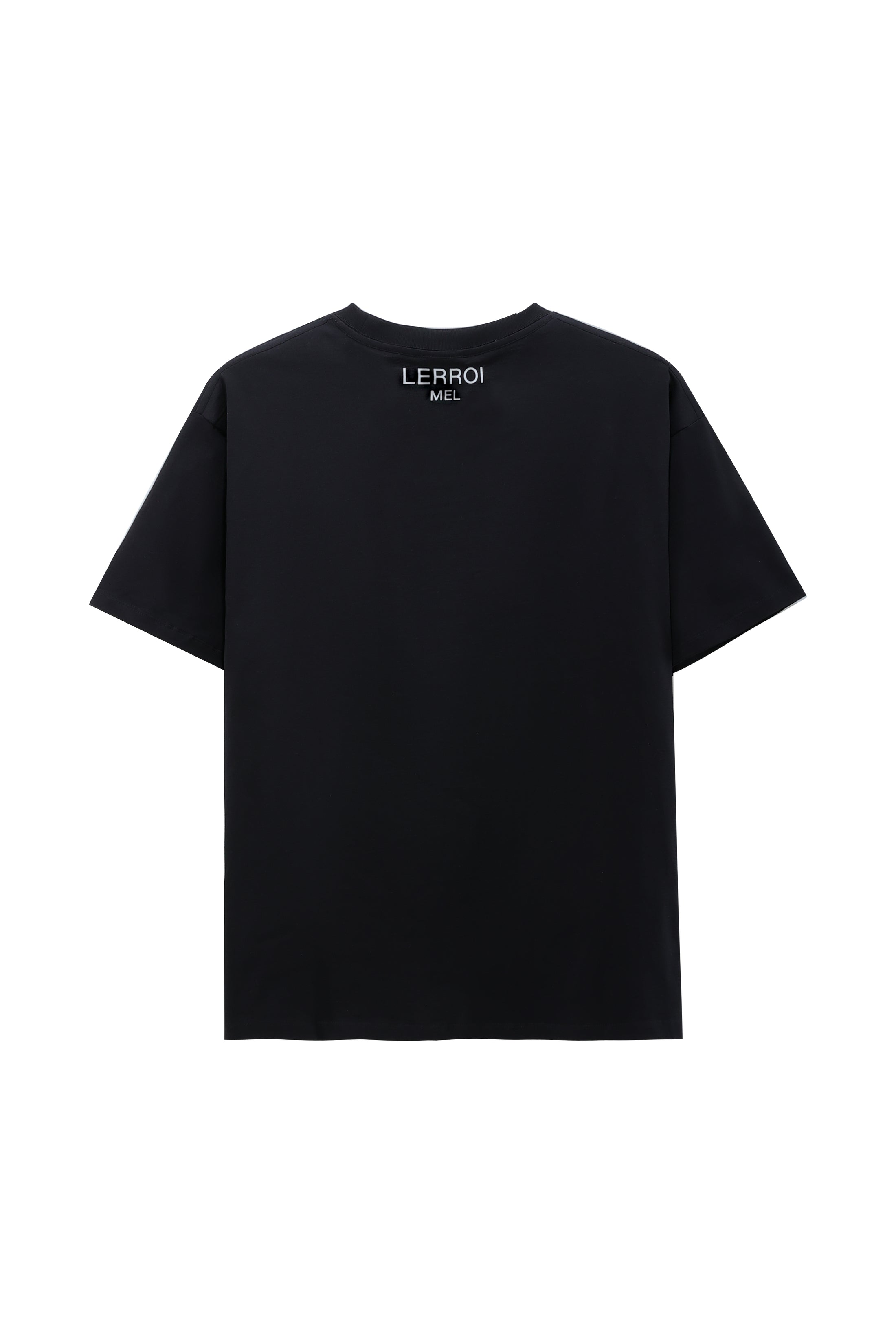 LERROI BLACK CAT WITH TAPE T-SHIRT BLACK