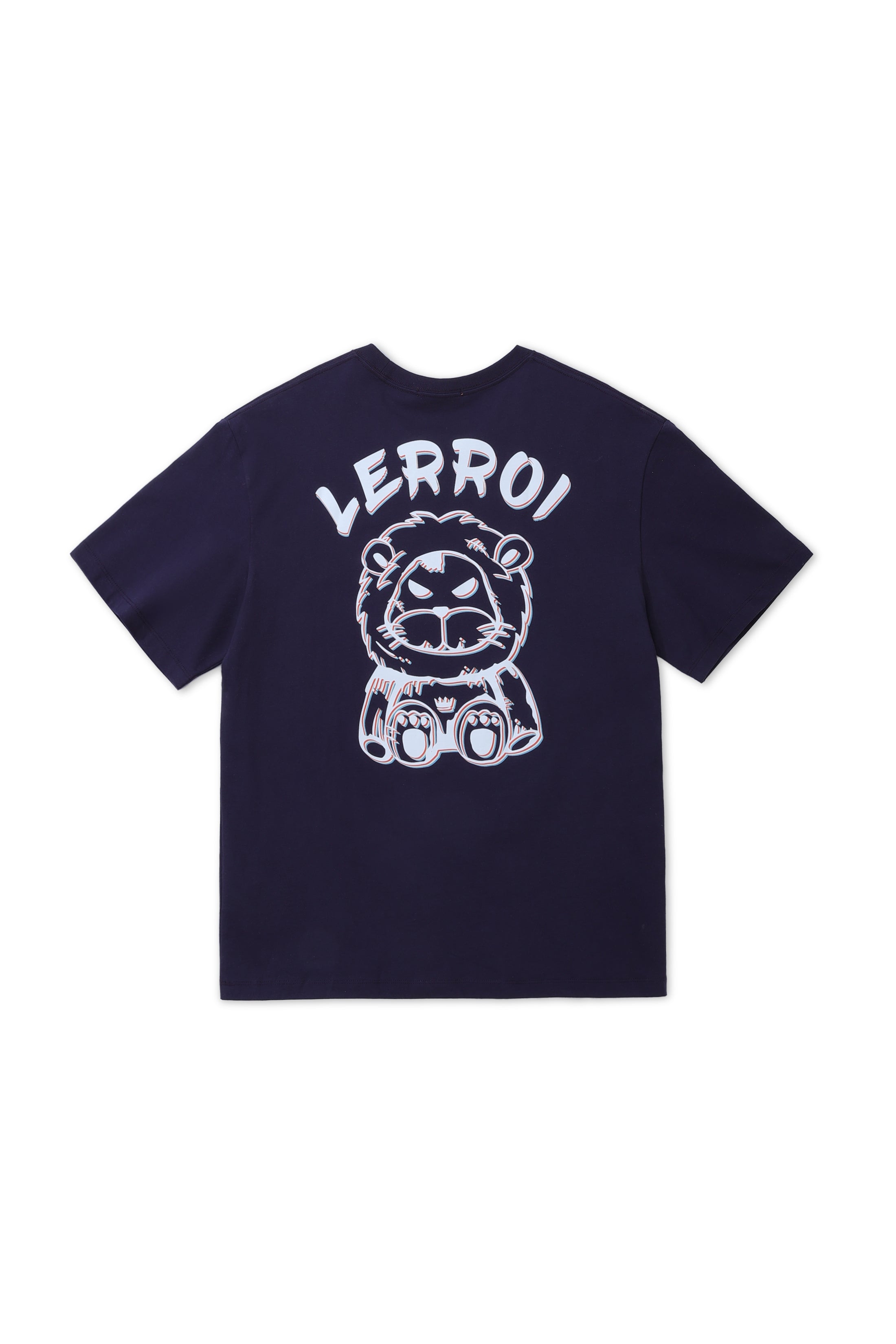 LERROI BLUE WORD LION T-SHIRT BLUE