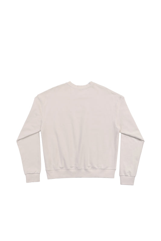 LERROI CREAM BOX LETTER SWEATSHIRT CREAM