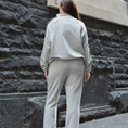 Load image into Gallery viewer, LERROI GREY RELAXED FIT CO-ORD STAND COLLAR HOODIE GREY

