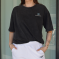 Load image into Gallery viewer, LERROI BLACK TAPE PRINT T-SHIRT BLACK
