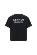 Load image into Gallery viewer, LERROI BLACK ABSTRACT PAINTING T-SHIRT BLACK
