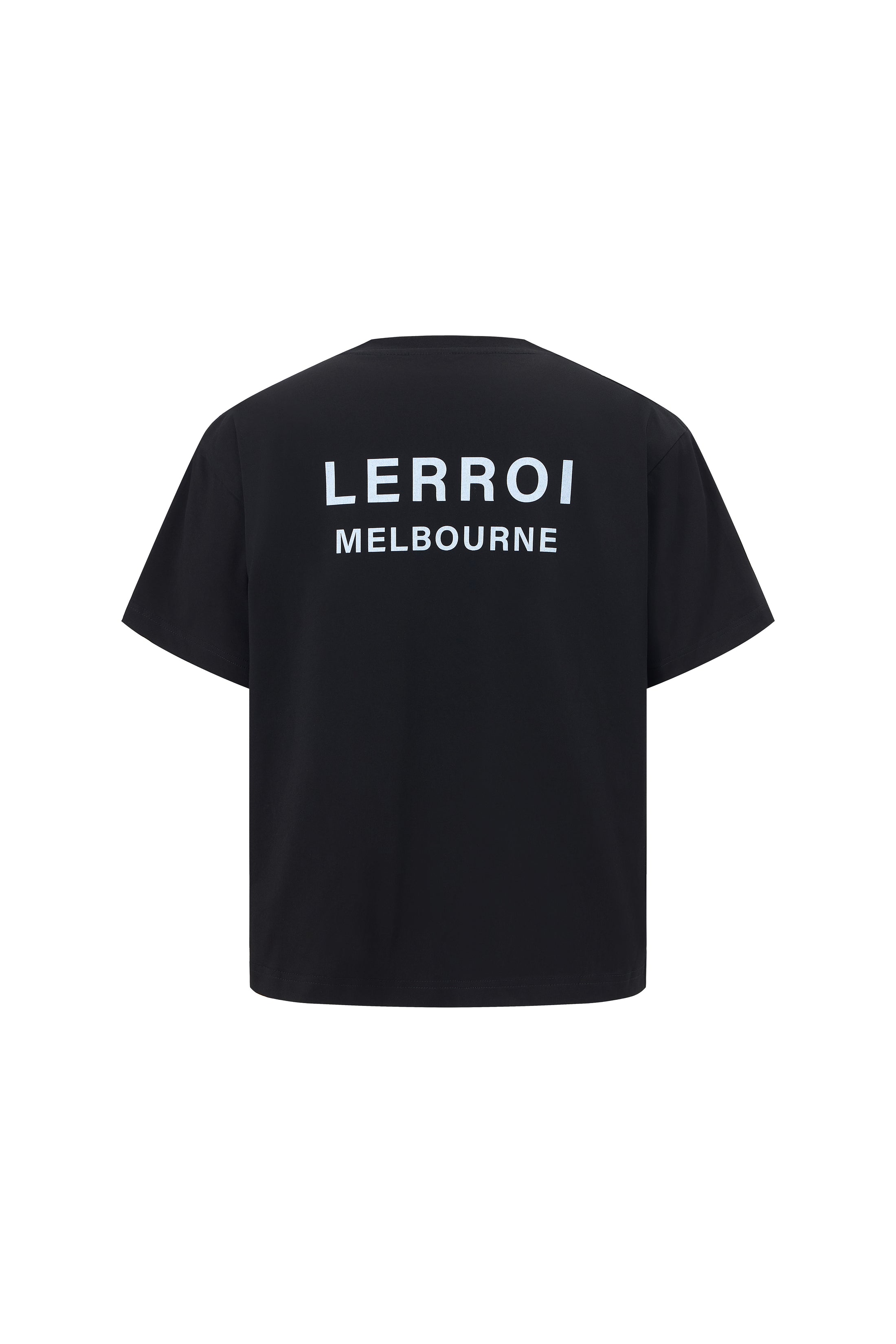 LERROI BLACK ABSTRACT PAINTING T-SHIRT BLACK