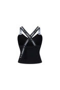 Load image into Gallery viewer, LERROI BLACK LOGO CROSS BACK VEST BLACK
