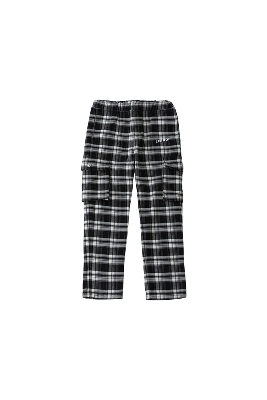 LERROI BLACK POCKET CHECK SWEATPANT BLACK