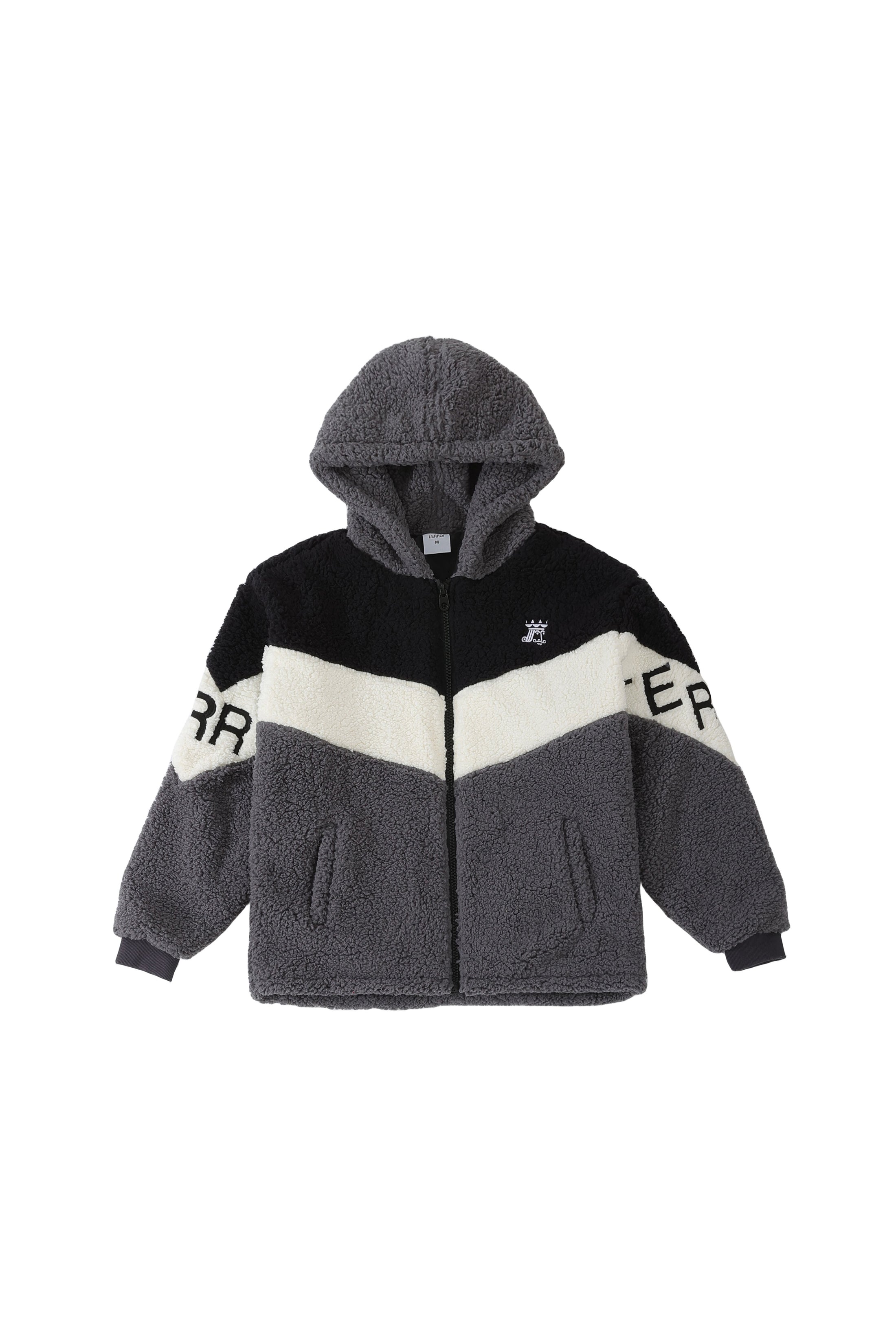 LERROI GREY MIX COL FLEECE JACKET GREY