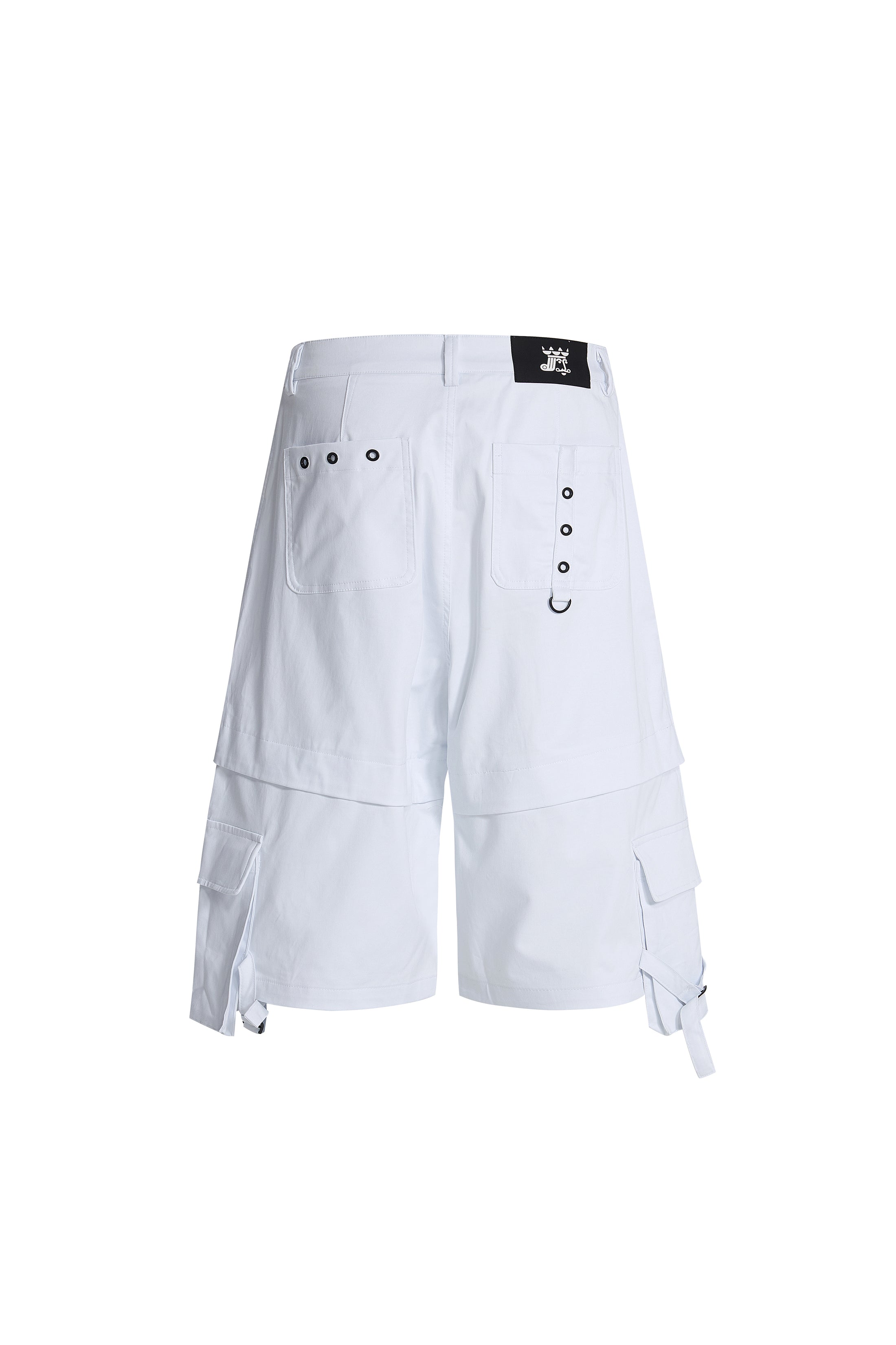 LERROI WHITE CARGO CAPRI PANT WHITE