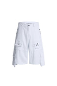 Load image into Gallery viewer, LERROI WHITE CARGO CAPRI PANT WHITE
