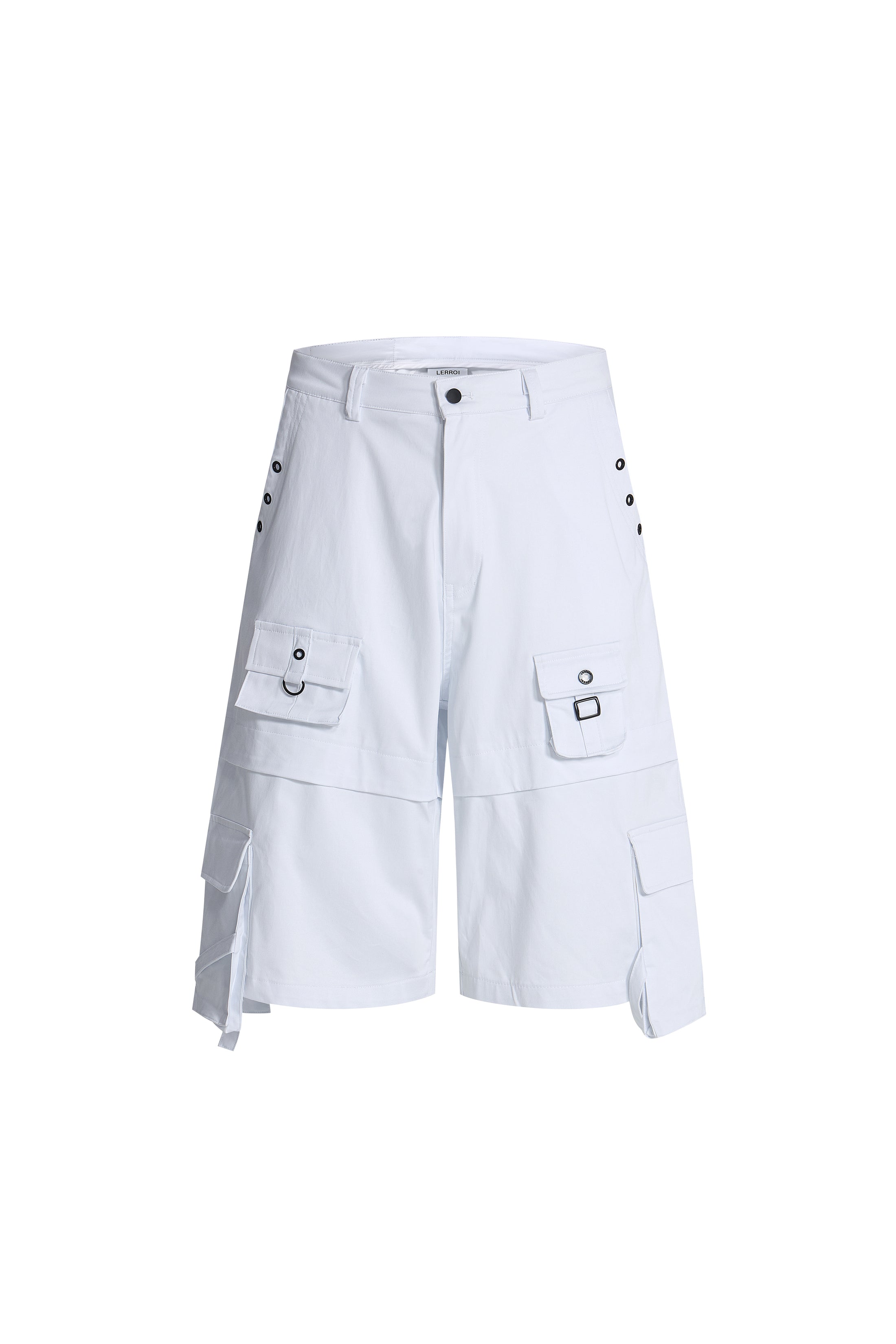 LERROI WHITE CARGO CAPRI PANT WHITE