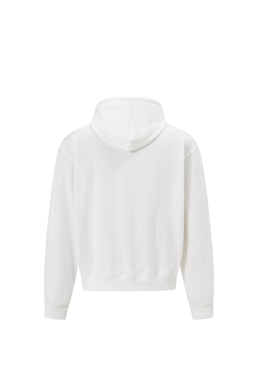 LERROI WHITE FUR LION HOODIE WHITE