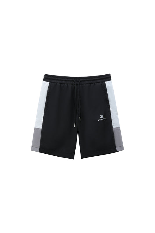 LERROI BLACK NYLON SPORT SHORT BLACK