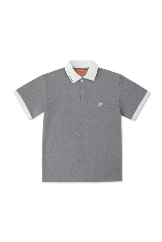 LERROI GREY MIX COL POLO GREY