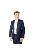 Load image into Gallery viewer, LERROI BLUE STRIPE SLIM FIT BLAZER BLUE
