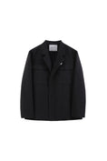 Load image into Gallery viewer, LERROI BLACK CASUE BLAZER BLACK
