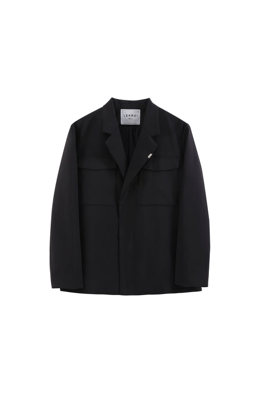 LERROI BLACK CASUE BLAZER BLACK