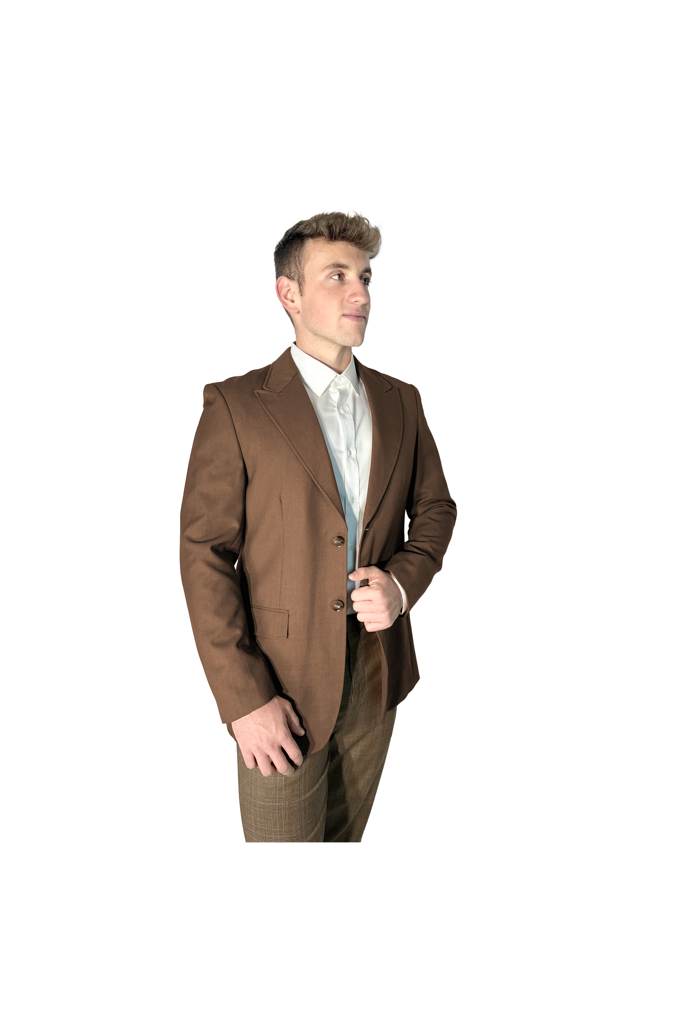 LERROI BROWN CASUE BLAZER BROWN